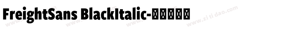 FreightSans BlackItalic字体转换